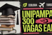 Procurando especialização EAD gratuita? A UNIPAMPA oferece 300 vagas em Educação Ambiental e Gestão em Turismo. Inscrições abertas! Veja o edital.