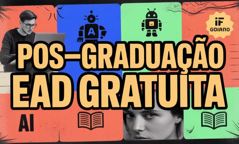 Pós-Graduação EAD Gratuita no IFGoiano! São 70 vagas para especialização em Inteligência Artifical e Educação. Inscrições abertas!