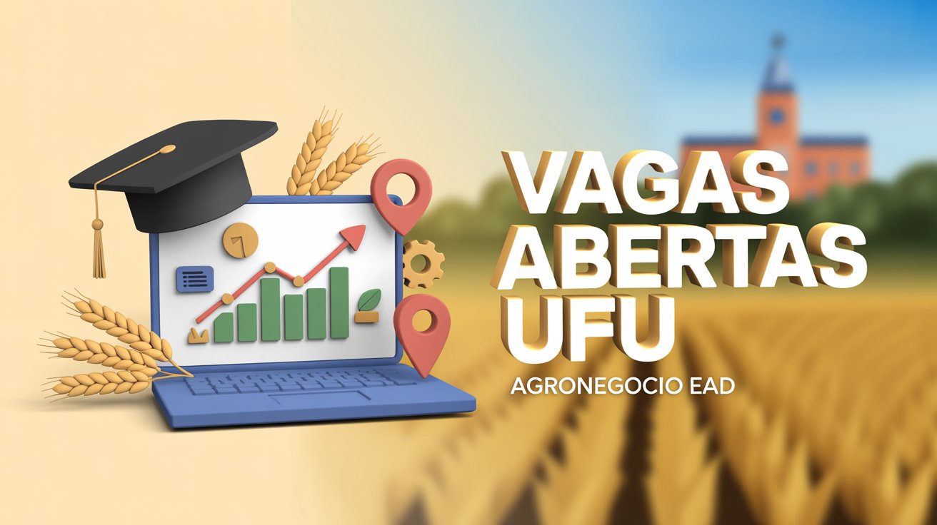 Quer cursar Gestão do Agronegócio na UFU de graça? Edital aberto para 150 vagas EAD. Seleção sem vestibular, apenas histórico escolar.