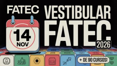 Vestibular FATEC 2026: Inscrições abertas! Cursos de Graduação presenciais e EaD. Não perca essa chance de estudar de graça!