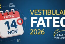 Vestibular FATEC 2026: Inscrições abertas! Cursos de Graduação presenciais e EaD. Não perca essa chance de estudar de graça!