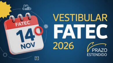Vestibular FATEC 2026: Inscrições abertas! Cursos de Graduação presenciais e EaD. Não perca essa chance de estudar de graça!