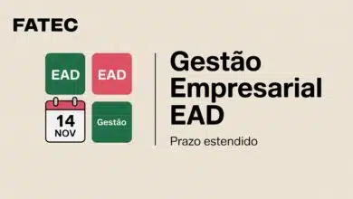 Quer fazer Gestão Empresarial EAD de graça? FATEC prorrogou inscrições até 14/11. São 45 polos. Prova em dezembro.