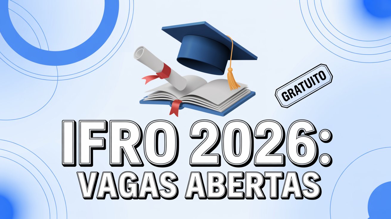 IFRO abre vagas para Graduação Gratuita 2026! Seleção por notas do histórico escolar, sem vestibular. Inscreva-se online e mude seu futuro!