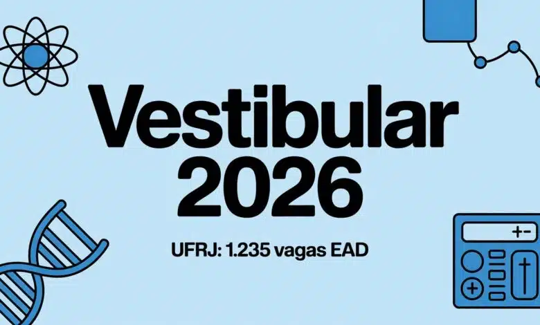 Esta é sua chance de estudar na UFRJ de graça e EAD! Vestibular Cederj 2026/1 tem 1.235 vagas abertas. Use a nota do ENEM ou faça a prova.