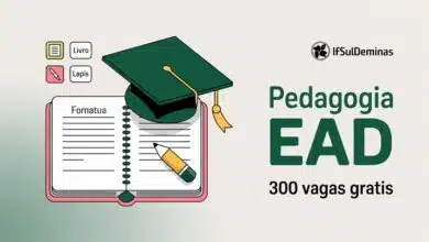 Quer fazer Pedagogia EAD de graça? IFSULDEMINAS tem 300 vagas. Inscrições até 14/11. Polos em Muzambinho e Bragança Paulista.