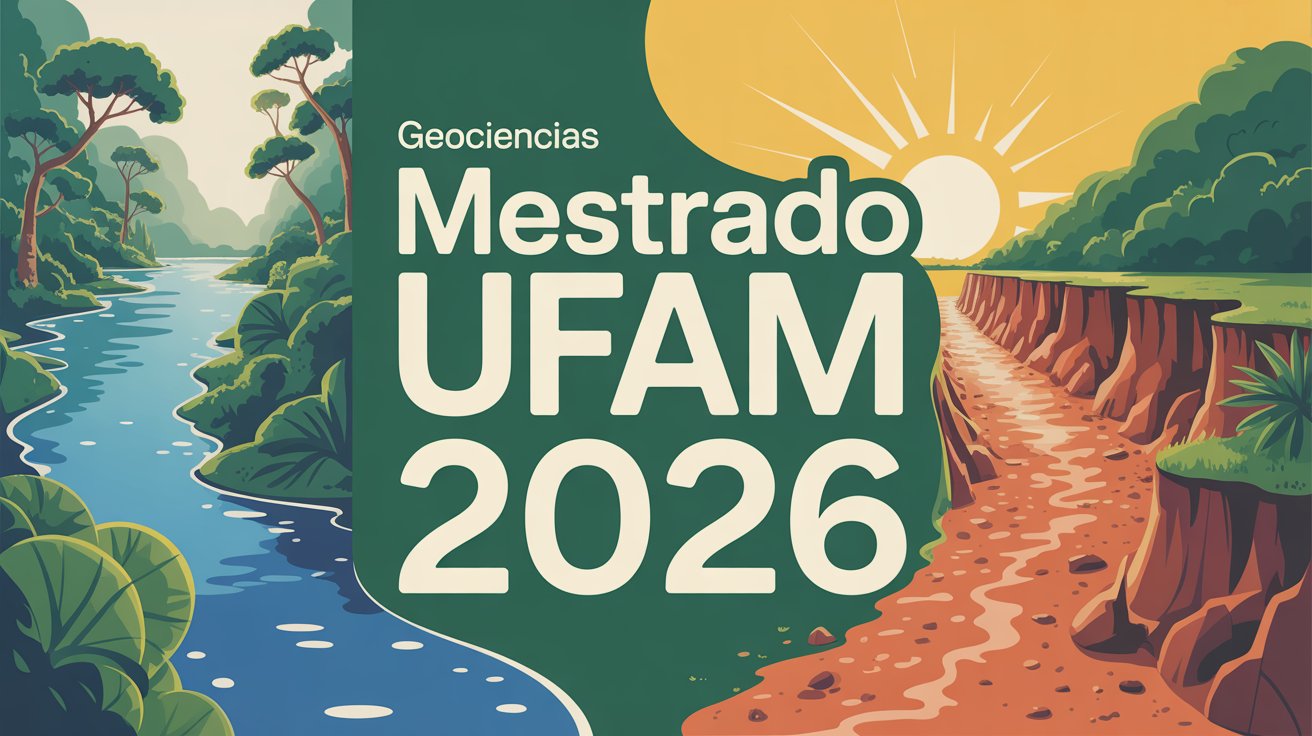 Pós-graduação gratuita na UFAM! São 27 vagas para o Mestrado em Geociências. Inscrições abertas! Confira o edital e veja o processo seletivo!