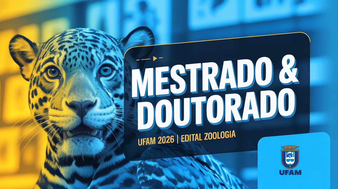 Oportunidade de Pós-Graduação Gratuita na UFAM! Edital oferece vagas para Mestrado e Doutorado em Zoologia. Saiba mais sobre a seleção.