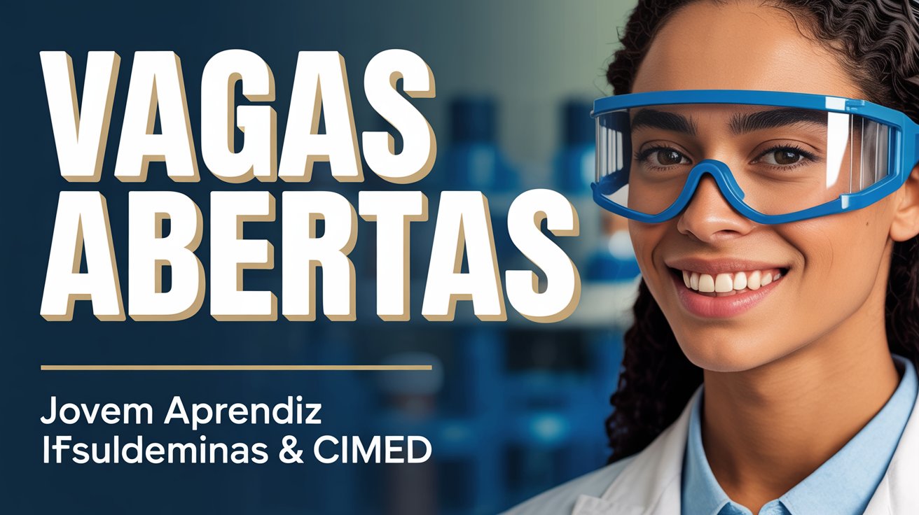 PRORROGADO! Inscrições para Jovem Aprendiz CIMEDIFSULDEMINAS vão até 0612. Curso Técnico em Química gratuito em Pouso Alegre.