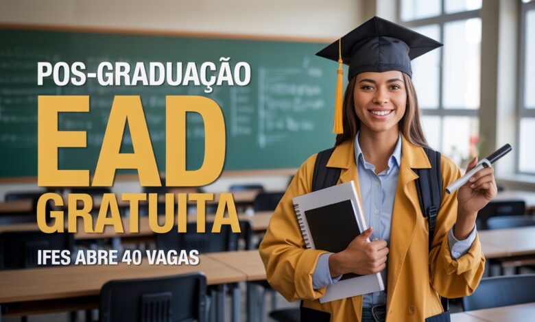Especialização EAD gratuita no IFES: 40 vagas para Pós-graduação em Práticas Pedagógicas. Inscrições abertas! Confira o edital e participe!