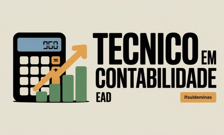 IFSULDEMINAS abre 500 vagas para Curso Técnico em Contabilidade EAD gratuito! Seleção por sorteio (sem prova).