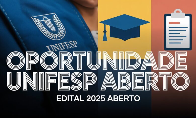 Concurso UNIFESP 2025: Vagas abertas para nível médio e superior! Salários com R$ 1.000 de auxílio. Inscrições pela VUNESP. Confira!