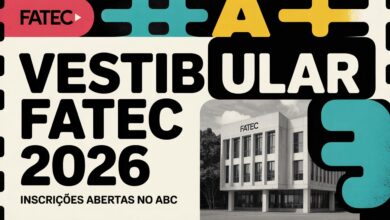 Inscrições abertas para o Vestibular Fatec 2026: Cursos de graduação gratuitos no ABC Paulista. Confira o edital e participe!