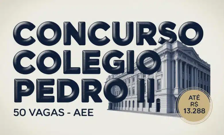 Concurso Colégio Pedro II 2026 Vagas para Professor de Atendimento Educacional Especializado! Veja o edital, requisitos e inscrição!