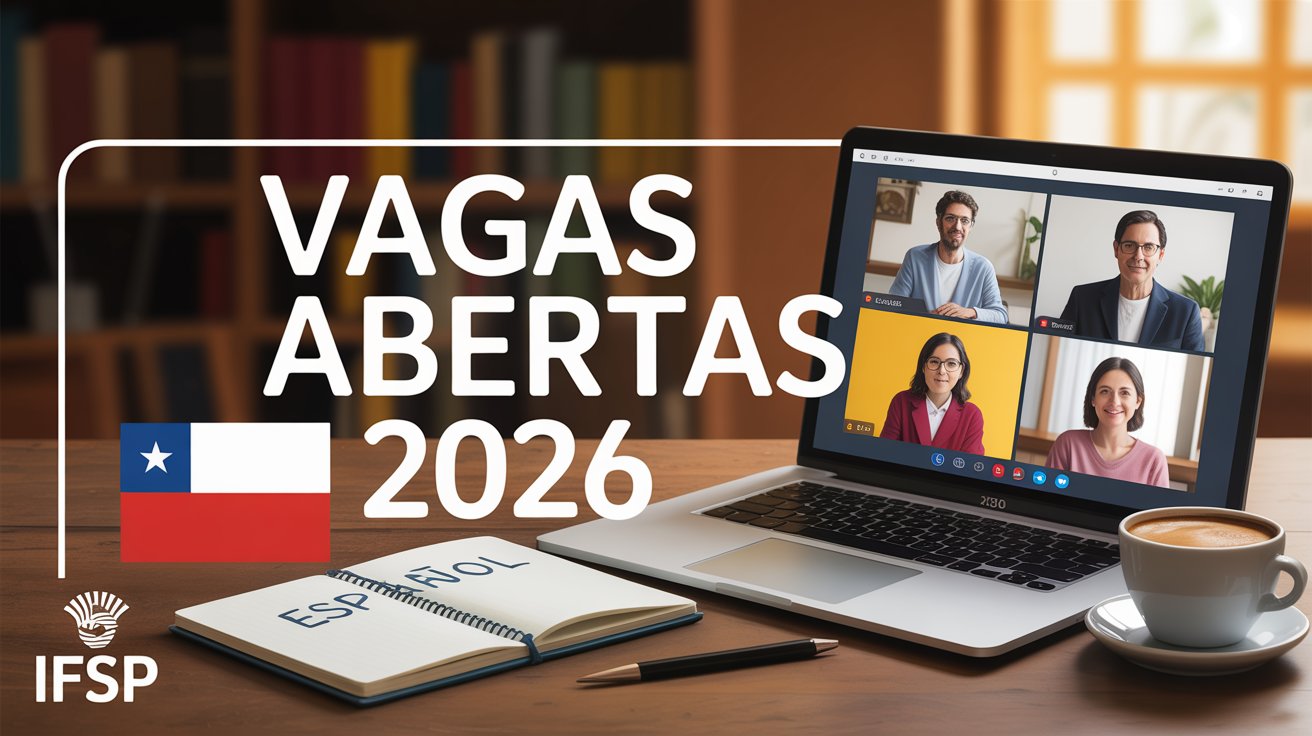 Estudante do IFSP: Curso de Espanhol Básico I com certificação e intercâmbio internacional aberto! Vagas limitadas para 2026.