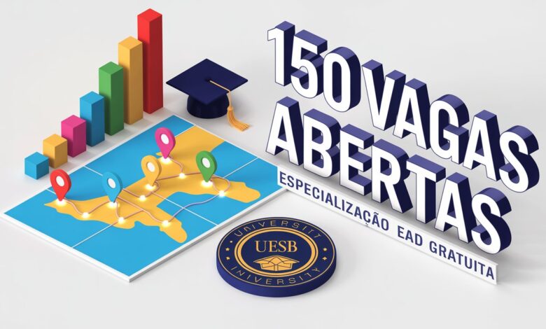 Especialização gratuita na UESB! Curso EAD em Políticas Públicas e Desenvolvimento Regional. Vagas em Vitória da Conquista e mais. Confira.