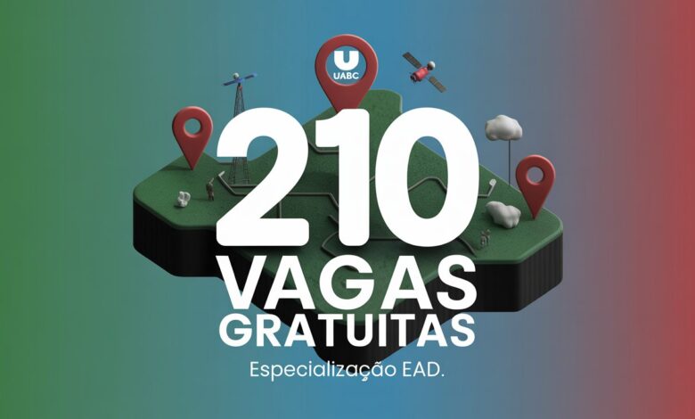 Especialização gratuita na UFABC! Curso EAD de Geoprocessamento com 210 vagas. Polos em SP, Guarulhos e Rio Preto. Inscreva-se até 2601.