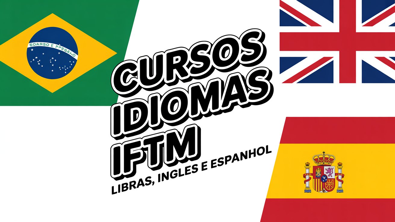 Estude idiomas de graça no IFTM em 2026. Inscrições abertas para níveis Iniciante, Pré-Intermediário e Intermediário em vários campi e unidades remotas.