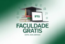 Faculdade sem pagar nada? No IFTO tem! Inscrições abertas para 2026. Diversos campi e cursos. Seleção por nota do EXATO. Aproveite.