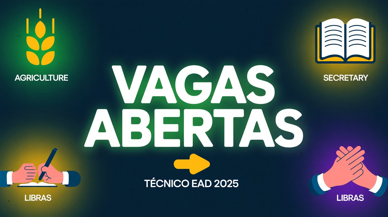 IFNMG inscree para Cursos Técnicos EAD em Agropecuária e Libras. Cursos 100% gratuitos e sem vestibular. Inscrições online até 2212.