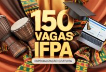 IFPA abre 150 vagas para Pós-Graduação EAD gratuita em Relações Étnico-Raciais. Inscrições por e-mail até 1512. Garanta sua vaga!