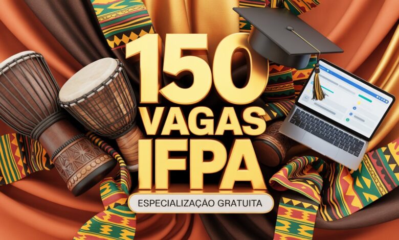 IFPA abre 150 vagas para Pós-Graduação EAD gratuita em Relações Étnico-Raciais. Inscrições por e-mail até 1512. Garanta sua vaga!