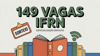 IFRN abre 149 vagas para Pós-Graduação e Especialização EAD gratuita em Educação! Seleção por sorteio. Inscrições até 1412. Confira!