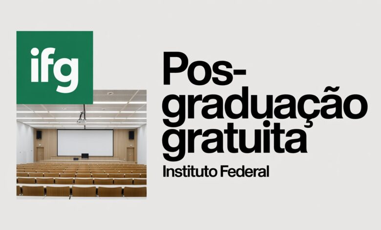 Oportunidade de Pós-graduação em 2026 IFG lança curso de especialização gratuito em Docência na Educação Básica e Profissional.
