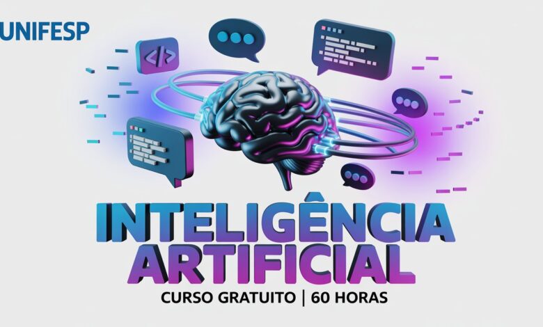 Quer dominar a Inteligência Artificial UNIFESP lança curso de extensão online e gratuito. 60h de carga horária. Inscreva-se até 05 de janeiro.