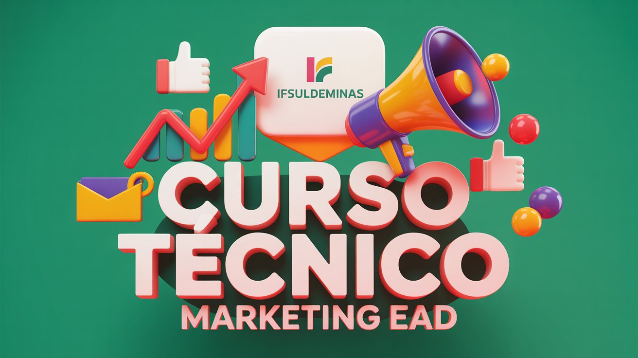 Quer ser Técnico em Marketing IFSULDEMINAS lança curso EaD com seleção por sorteio. Vagas em 11 cidades. Inscrição R$ 10,00. Até 30 de janeiro.