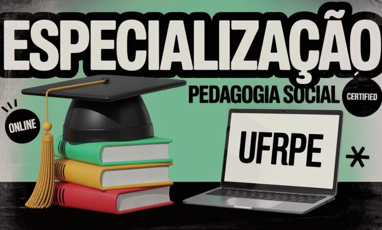 UFRPE lança Especialização 100% gratuita em Pedagogia Social! São 60 vagas para profissionais do SUAS. Confira detalhes!