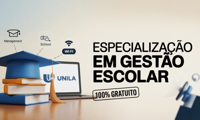 Edital aberto UNILA oferece Especialização em Gestão Escolar EAD. 150 vagas disponíveis e sem mensalidade. Confira os polos e inscreva-se.