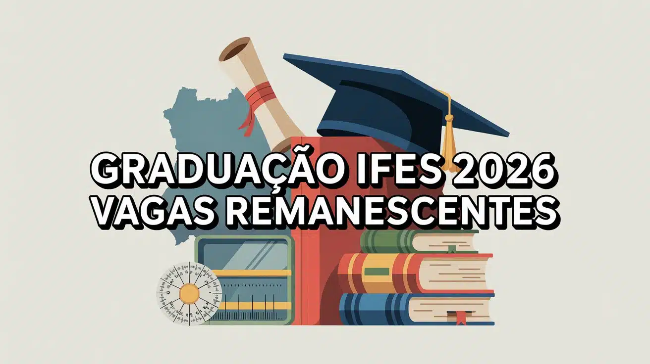 IFES anuncia 718 vagas em cursos de graduação gratuitos para 2026. Processo seletivo para transferência e segunda graduação. Confira o edital!