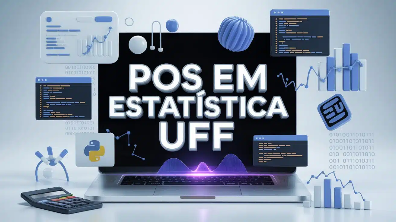 Inscrições abertas para a Especialização em Estatística e Ciência de Dados da UFF. Curso de pós-graduação gratuito com foco em tecnologia!