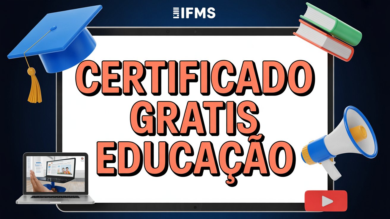 Inscrições abertas para os cursos livres EaD do IFMS! Qualificação profissional gratuita em Educação que está chamando a atenção!