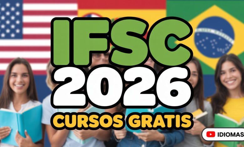 O IFSC abriu inscrições para cursos gratuitos de Inglês, Espanhol e Libras em 2026. Veja como participar do sorteio e garanta sua vaga agora!