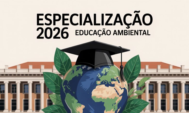 Oportunidade de Pós-graduação gratuita na UFRRJ Inscrições abertas para a Especialização EAD em Educação Ambiental para professores!