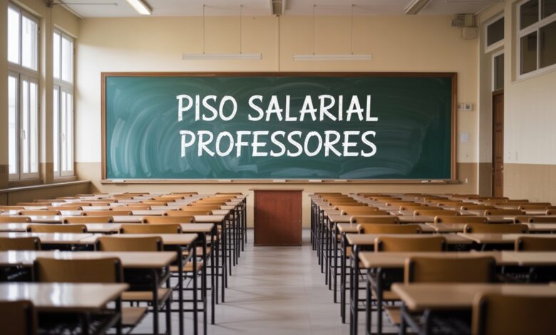 Piso Salarial dos Professores 2026 Governo confirma aumento de 5,4%. Novo salário base dos professores vai a R$ 5.130,62. Confira!