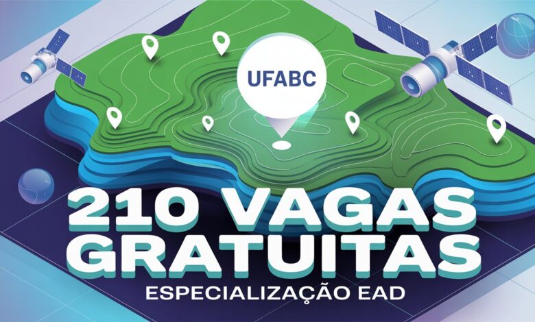 Pós EAD Gratuita UFABC seleciona alunos para especialização em Geoprocessamento. Curso de ambientação define vagas. Inscreva-se hoje.