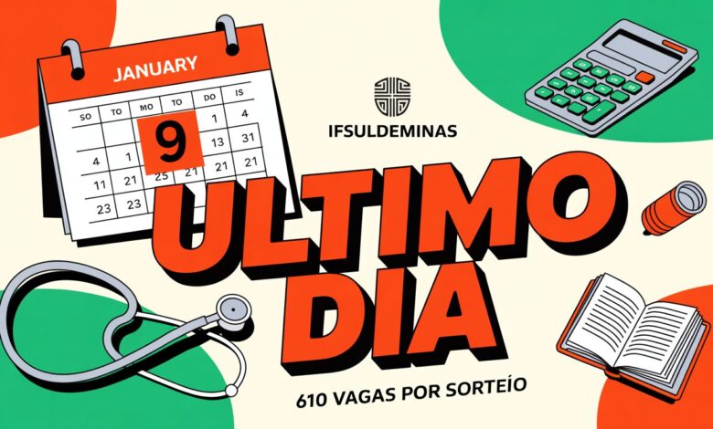 URGENTE Inscrições para Pós-Graduação EAD do IFSULDEMINAS terminam hoje (0901). 610 vagas gratuitas. Seleção por sorteio. Inscreva-se já!