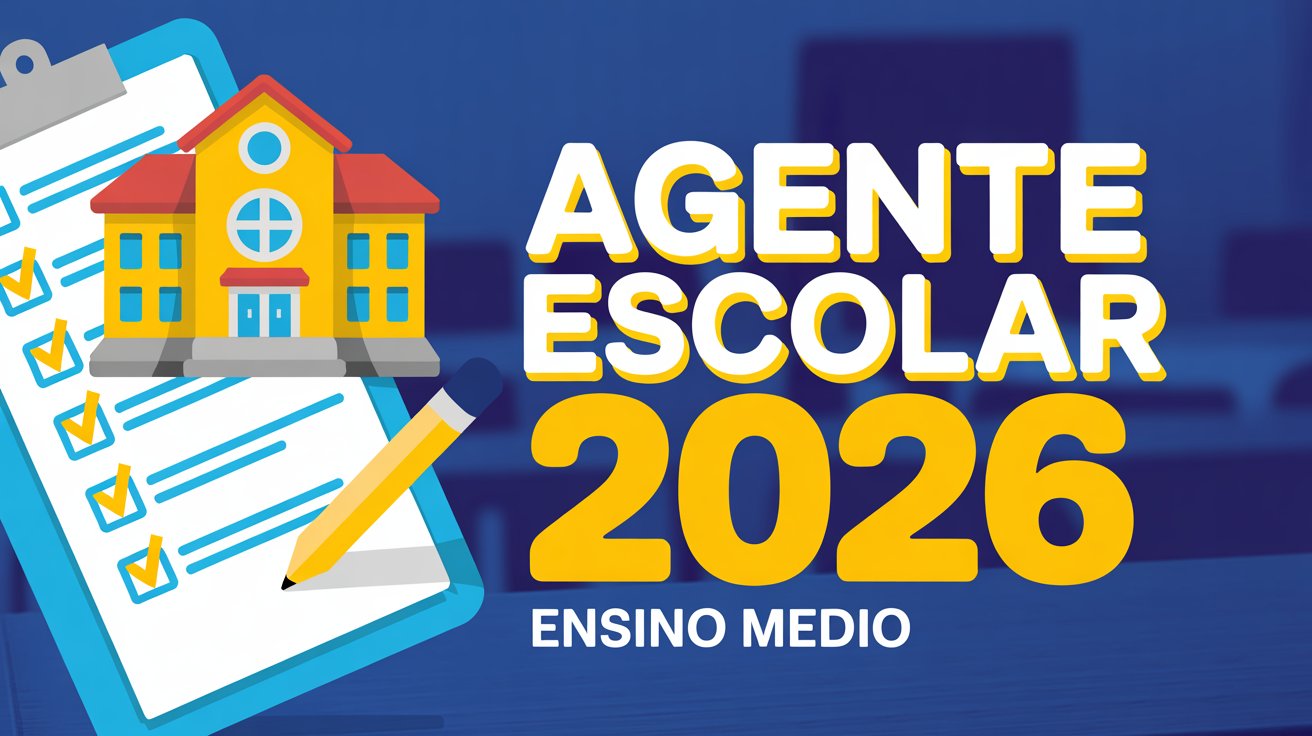 Vagas abertas para Agente de Organização Escolar na SEDUC - SP! Seleção sem prova para Ensino Médio. Inscreva-se no Banco de Talentos 2026!