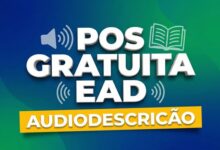 Essa Especialização EAD gratuita da UNIFAP em Audiodescrição tem 74 vagas e seleção por ordem de inscrição. Corra e garanta sua vaga agora!