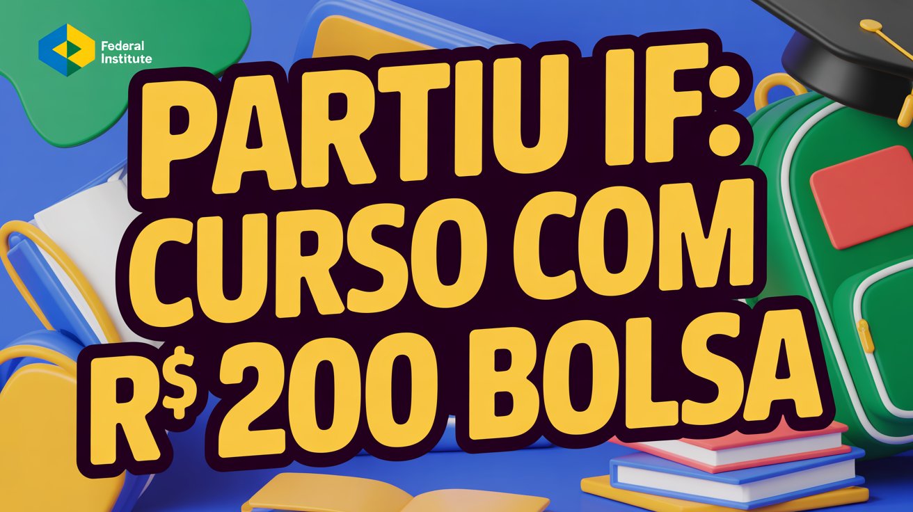 Esse curso preparatório gratuito Partiu IF com bolsa de R$ 200,00 está chamando a atenção e pode ser a oportunidade que seu filho esperava no IFSP!