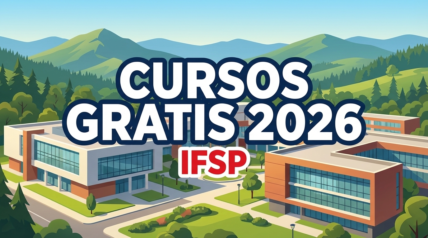 IFSP Campos do Jordão abre vagas para cursos de extensão gratuitos em 2026. Inscreva-se em inglês, libras, violão e finanças até 0103.