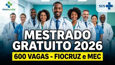 Inscrições abertas para o Mestrado Gratuito em Saúde da Família! São centenas de vagas em todo o Brasil no PROFSAÚDE! Confira o edital!