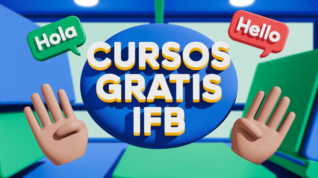 LIBRAS, Espanhol ou Inglês IFB abre inscrições para 4 opções de cursos de Idiomas que são gratuitos e por ordem de chegada!