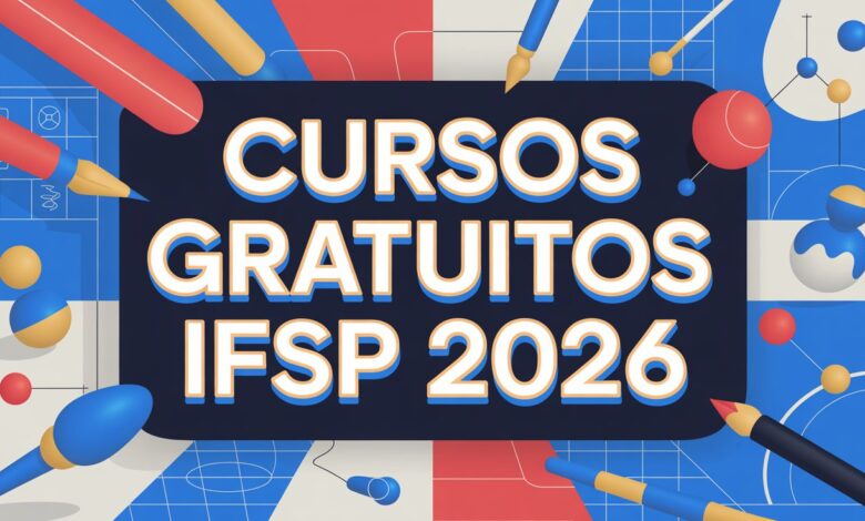 O IFSP Campus SP abriu vagas para cursos de extensão gratuitos 2026! Opções presenciais e EaD em Artes, Ciências e mais. Inscreva-se agora!