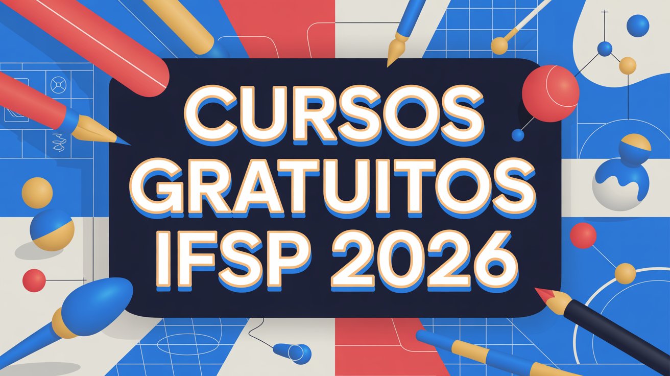 O IFSP Campus SP abriu vagas para cursos de extensão gratuitos 2026! Opções presenciais e EaD em Artes, Ciências e mais. Inscreva-se agora!