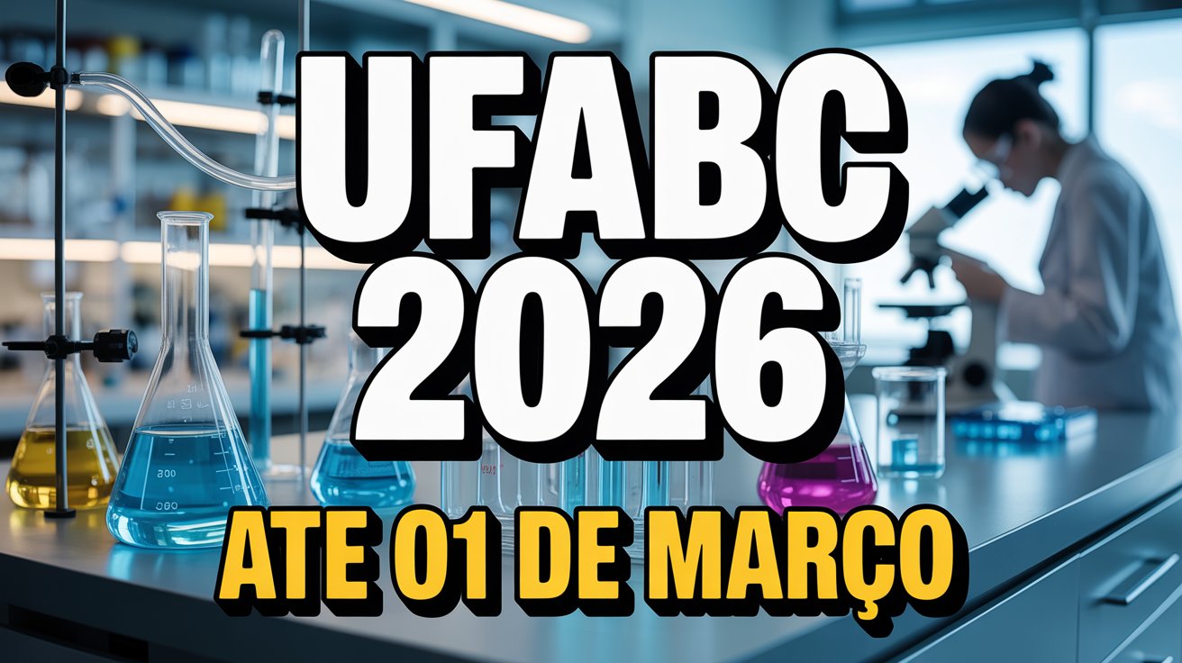 Quer fazer Pós-Graduação gratuita na UFABC Vagas de Mestrado e Doutorado em Química sem taxa de inscrição. Veja o edital aqui!