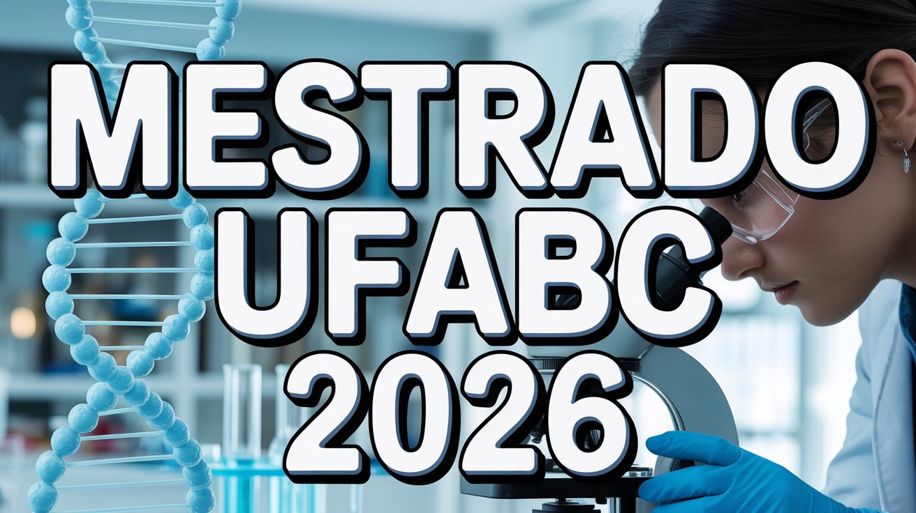 UFABC lança edital para pós-graduação gratuita em 2026. Vagas para o Mestrado e Doutorado em Biossistemas com foco em Ciências Biológicas.